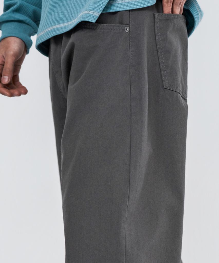WAAR M293 Chino Wide Cotton Pants_Taupe