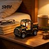 Vintage Christmas Decoration Retro Pickup Truck Night Light with Snow Lantern, Battery Decorative for Kids Operated LED Lamp Home Bedroom, Holiday