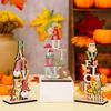 Season Delightful Harvest Owl And Squirrel Wooden Display Piece For Celebrations Thanksgiving