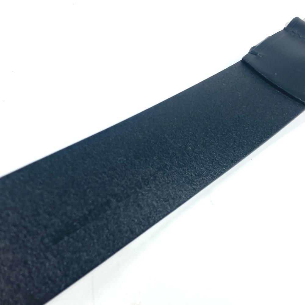 BALENCIAGA 655956 B Buckle Accessories belt Leather Black