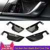4x For Honda Accord 2018-2022 Carbon Fiber Car Inner Door Handle Bowl Cover Trim