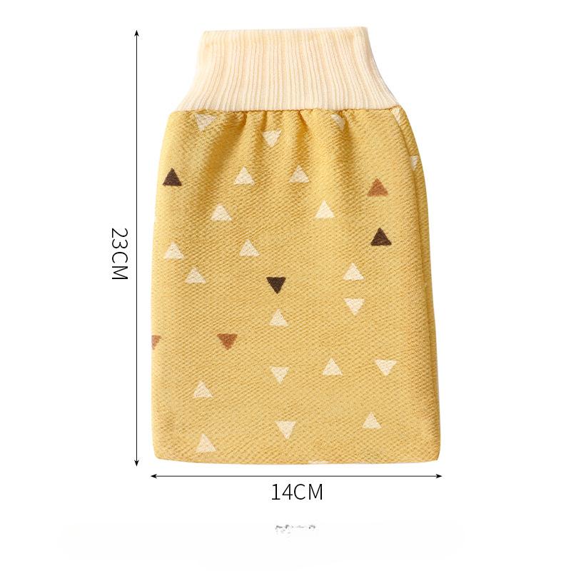 

Полотенце для растирания спины Щетка для растирания спины Бытовая для взрослых, растирания спины с обеих сторон Не просите людей тереть полотенце для растирания спины Перчатки для растирания спины 23*14cm жёлтый