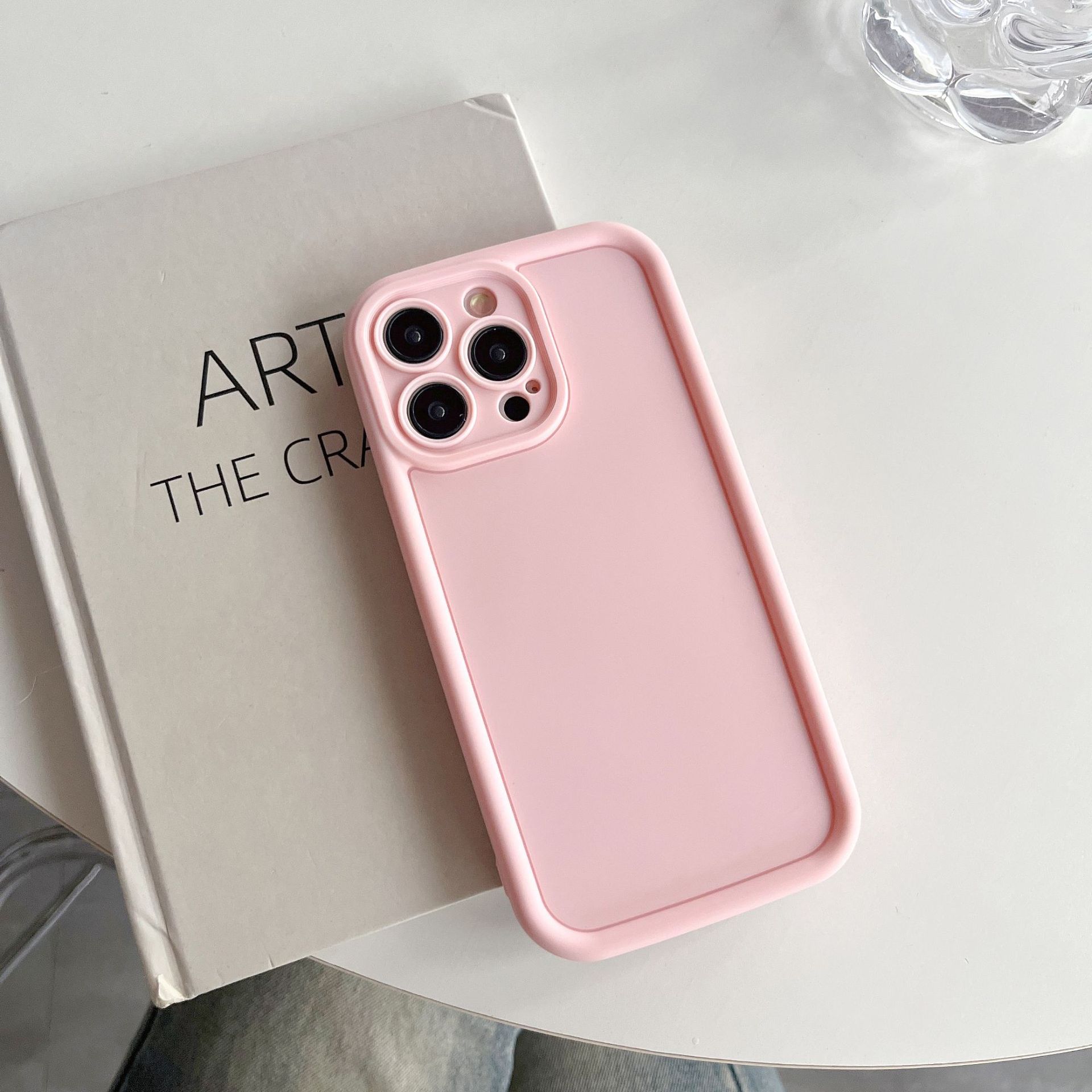 

Подходит для чехла для мобильного телефона Apple 15 Promax iPhone 14 Силиконовый 13 Защитный чехол 12 Полное покрытие Противоударный Apple 7plus/8plus розовый