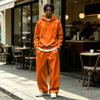 Men's Casual Tracksuit 2 Piece Outfit with Hoodie and Wide Leg Pants Loose Fit