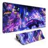 Vintage Japanese Skull Floral Large Mouse Pad Stitched Anti Slip Rubber Base Mat For Gaming Desk Office Pc Keyboard Desktop