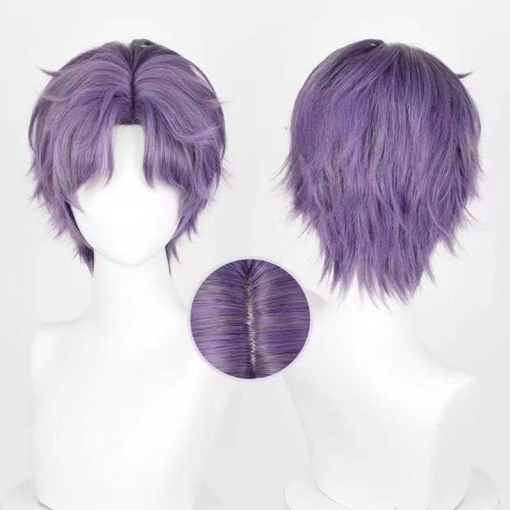 

Anime game cosplay party cosplay prop simulation high-temperature silk wig аметист