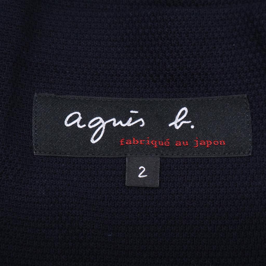 agnes b. [Excellent Condition/Domestically Authorized] G887JFO0 E25 Cotton 2B Tailored Jacket Jacket 2 NavyUsed