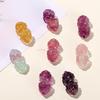 Jingde Jewelry Natural Colorful Fluorite Vajra Pendant Crystal Carving Charm
