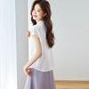 Srcr Women's 19 Momme Silk V-Neck T-Shirt
