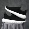 Fashion Outdoor Men Casual Canvas Shoes Lightweight Summer Mesh Shoes Breathable Slip on Flats Breathable Men Walking Shoes Soft Loafers