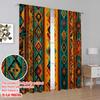 2D flat printing 2pcs Party Curtain African stripe Versatile Fabric Without Electricity Festive Curtains Perfect for New Year