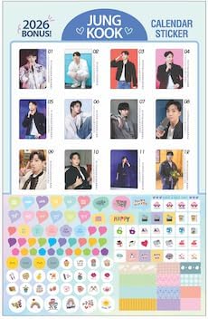 Jungkook Goods 2026 Large Wall Calendar (JUNGKOOK)BD