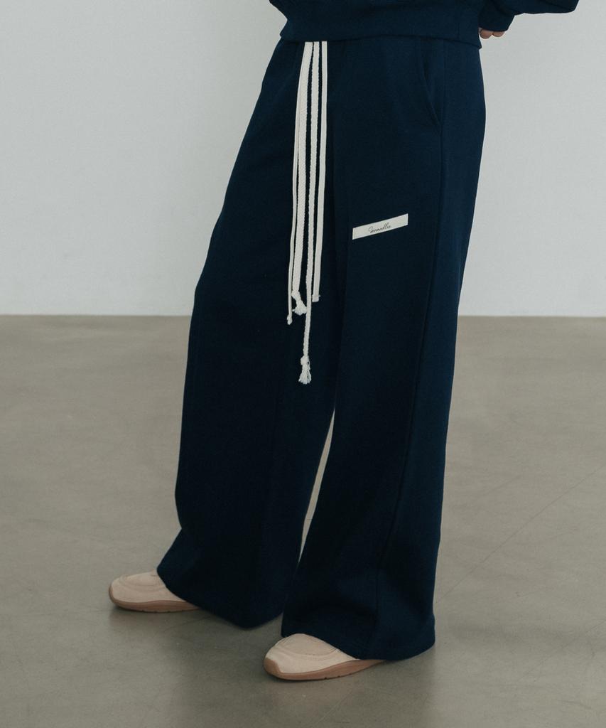 SSIN AND LEE (W) Tailor Cotton Sweatpants Navy