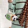 Cute Raccoon Shoulder Pouch Cartoon Golden Snub-nosed Monkey Bag Furry Panda Plush Handbag  Girls
