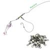 Lure Line Connector Solid Ring Fishing Tackle Luminous Beads Fishing Swivel Fishing Connector