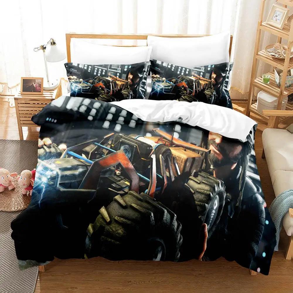 3d Print Game Watch Dogs Bedding Set Single Twin Full Queen King Size Bed Set Adult Kid Bedroom Duvet Cover Sets Home Textiles