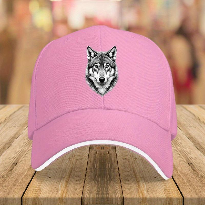 Wolf Head Baseball Cap Unisex Adjustable Cotton Casual Trucker Hat Outdoor Gift