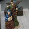Vintage Holy Family Christmas Figurine Resins Nativity Scene Sculpture Holiday Tabletop Religious Decors Ornament Gift