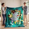 Cartoon "Oxygen Not Included" Themed Blanket Flannel Blanket for Bedroom, Living Room, Sofa, and Nap Sofas.