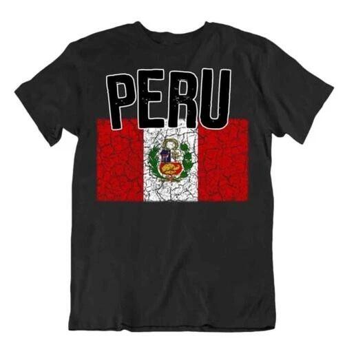 Peru Flag T-Shirt Fashion Country Souvenir Pride Logo T-Shirt 3XL