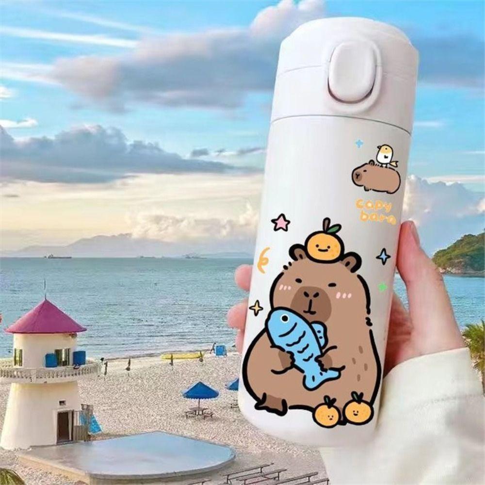 Stainless Steel Students Thermal Cup 420ML Travel Insulated Bottles  Outdoor