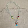 Retro Round Resin Necklace: Versatile, Fashionable High-End Clavicle Chain for Women