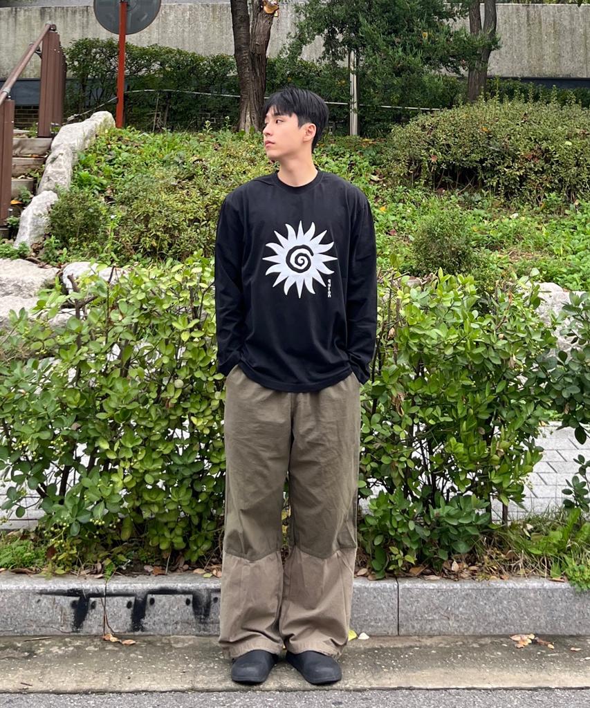 QUTON Itsun Pigment Long Sleeve T-Shirt 3 Colors