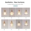 Modern LED Pendant Light Nordic Minimalist Single Head Glass Hanging Lamp Living Rooms Bedroom Study Kitchen Office Illumination