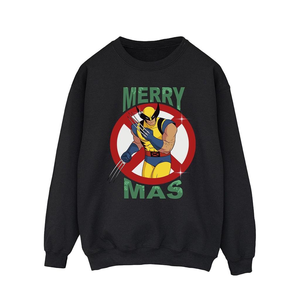 X-Men Mens Wolverine Christmas Sweatshirt