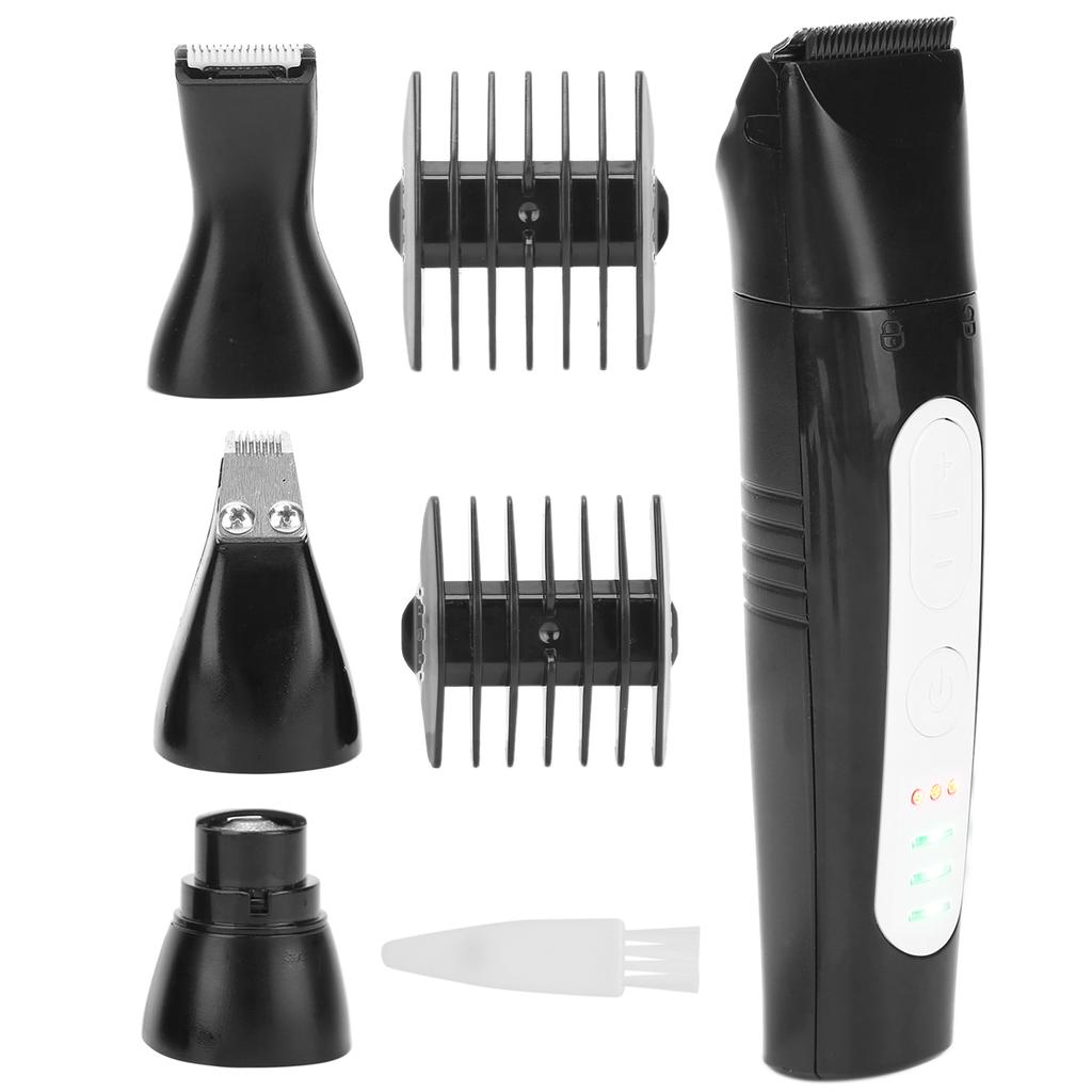 4 In 1 Dog Clippers Set USB Rechargeable Dog Shaver Nail Grinder Electric Grooming Kit