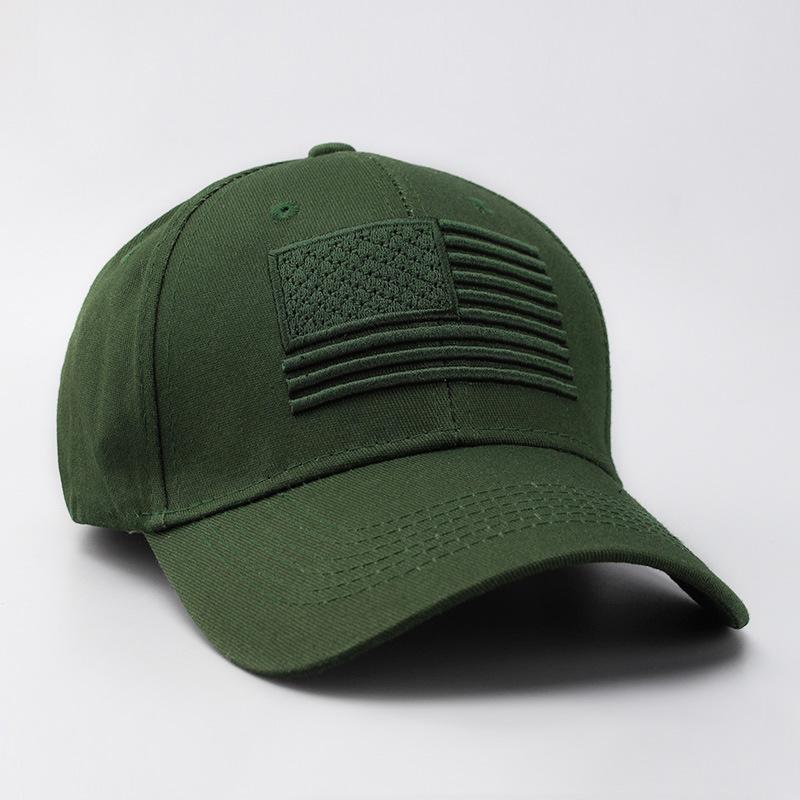 Hot sale High quality American Flag Embroidery Baseball Net Caps Spring and Summer Outdoor Adjustable Casual Hats Sunscreen Hat