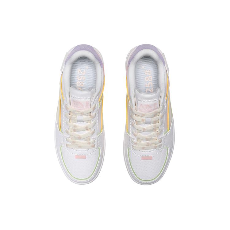 Li Ning Synthetic Leather Slip Resistant, Abrasion Resistant, Lightweight Low Top Skateboard Shoes Women's AGCQ378-7