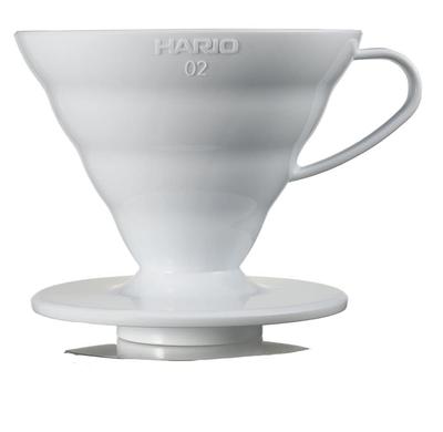 HARIO V60 Transparent Dripper 02 White for Cups Coffee Hand Drip Made In Japan 1~4 VDR-02-W