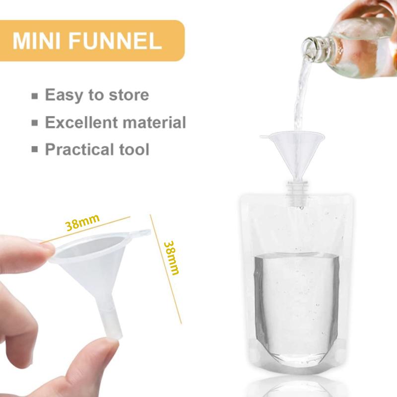 100ml-500ml Cestovní kapsičky na nápoje Průhledné plastové sáčky Uzavřené Skladování šťávy Nápoj Ledově vychlazený sáček Přenosný