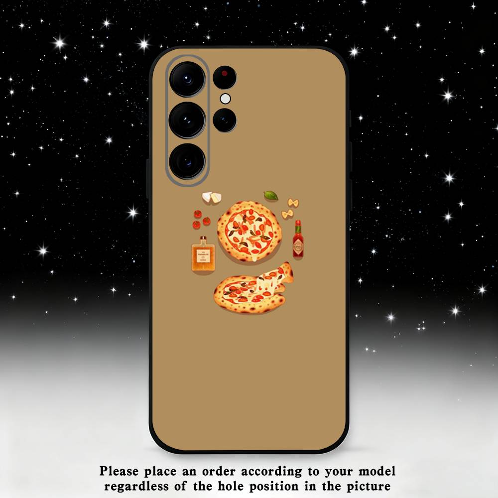 Delicious Photographer Pizza Phone Case For Samsung S25,S24,S21,S22,S23,S30,Ultra,S20,Plus,Fe,Lite,Note,10,9,5G Black Cover