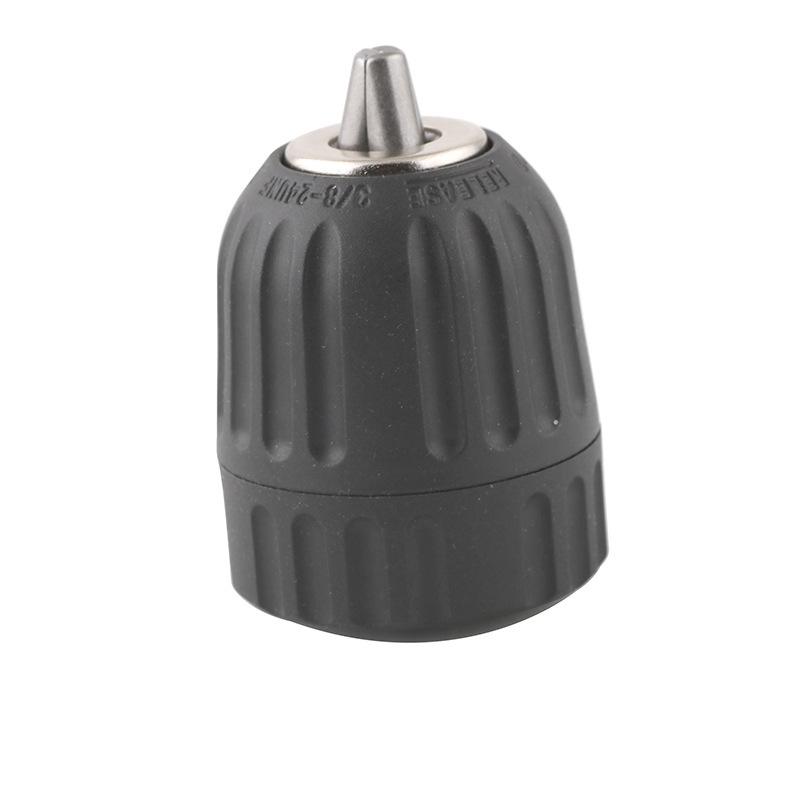 Electric Drill Power Tool Accessory: Hand-Tightened Locking Chuck with Round & Square Shank Compatibility