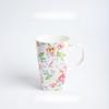 Bone China Floral Mug 610ml Large Capacity Tall Coffee Cup for Home Office Gift