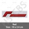 CJOZW1 3D Metal VWR Emblem Badge Racing Line Rear Trunk Decal Tailgate Car Stickers For Golf GTI Sagitar Magotan Arteon Touarwg