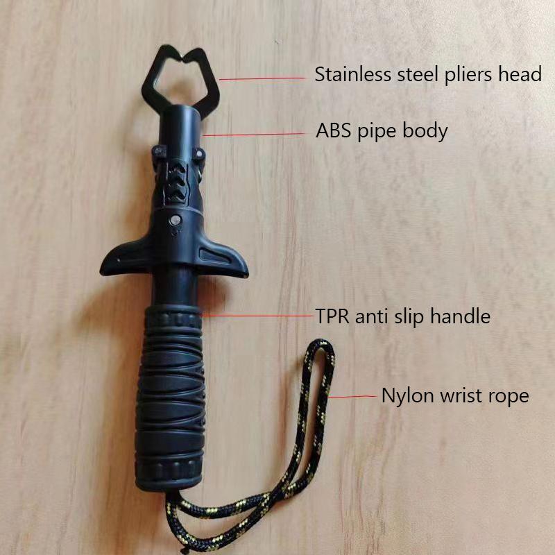 Fiskegripare Läppgripare Fiskegripare Fiskegripverktyg Läppklämma Med Viktvåg Rostskyddad För Nybörjare Fiskefantaster