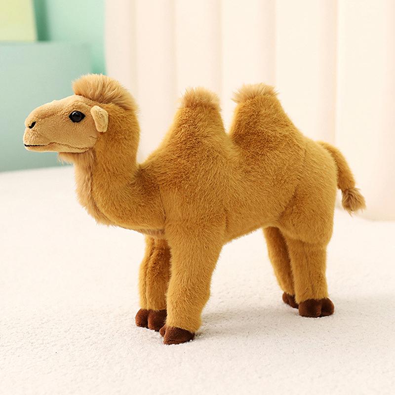 30Cm Simulation Standing Camel Plush Toys Soft Stuffed Steric Camel Toys For Children Creative Decor For Bookcase/Car Funny Gift