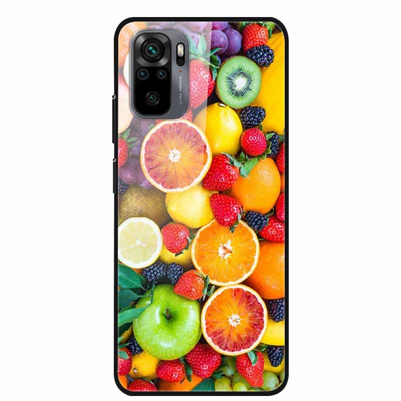 Edzett Üveg tok Redmi Note 10 Pro-hoz Fedél Kemény tok Xiaomi Redmi Note10 5G Telefon Tokhoz Note10 Pro Fundas TPU Lökhárító