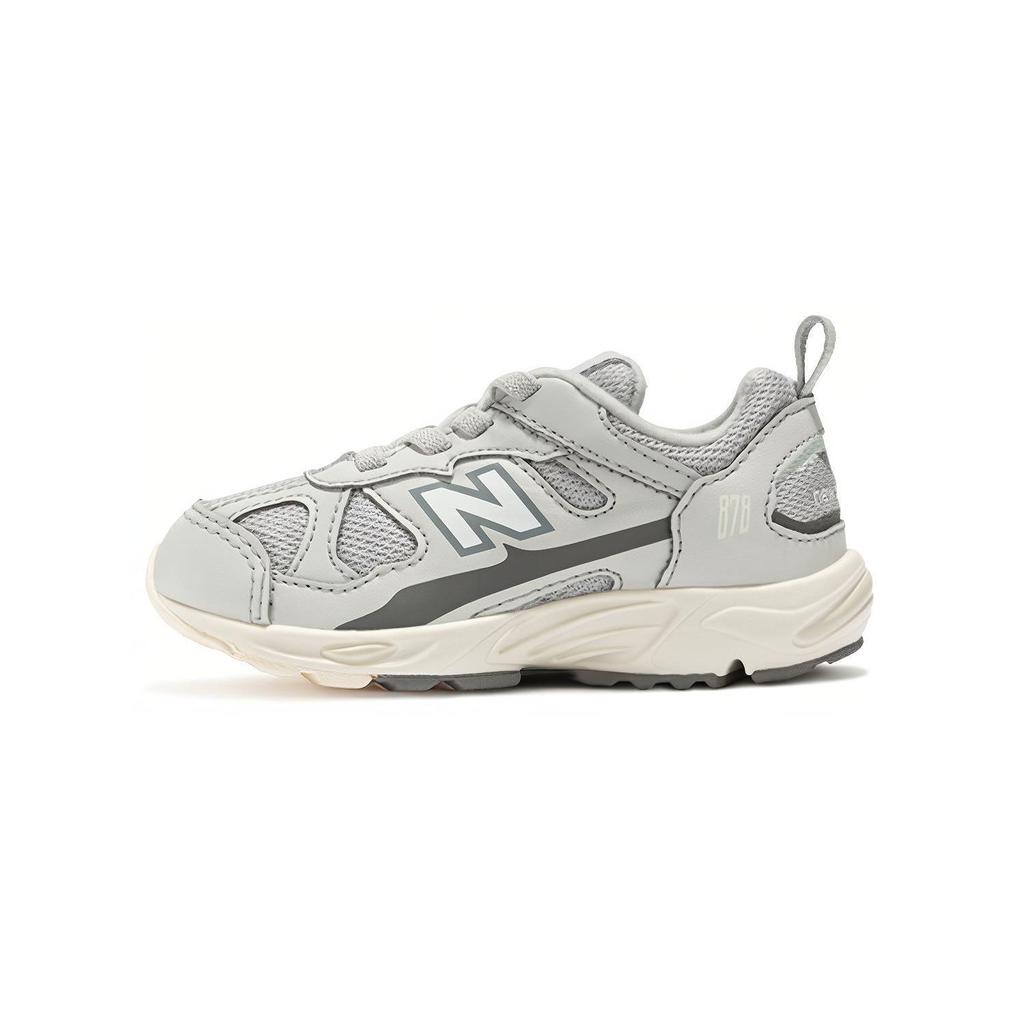 New Balance Nb 878 Cushioning Durable Breathable Low Top Walking Shoes Baby Shoes Fog-Gray IV878KNS