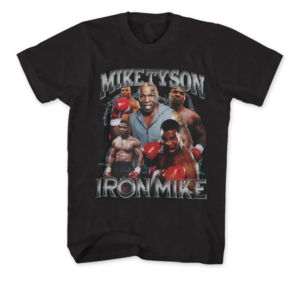 Iron Mike Art Boxing  Mike Tyson TShirt 100 Cotton ONeck Short Sleeve Summer Casual Mens Tshirt Streetwear