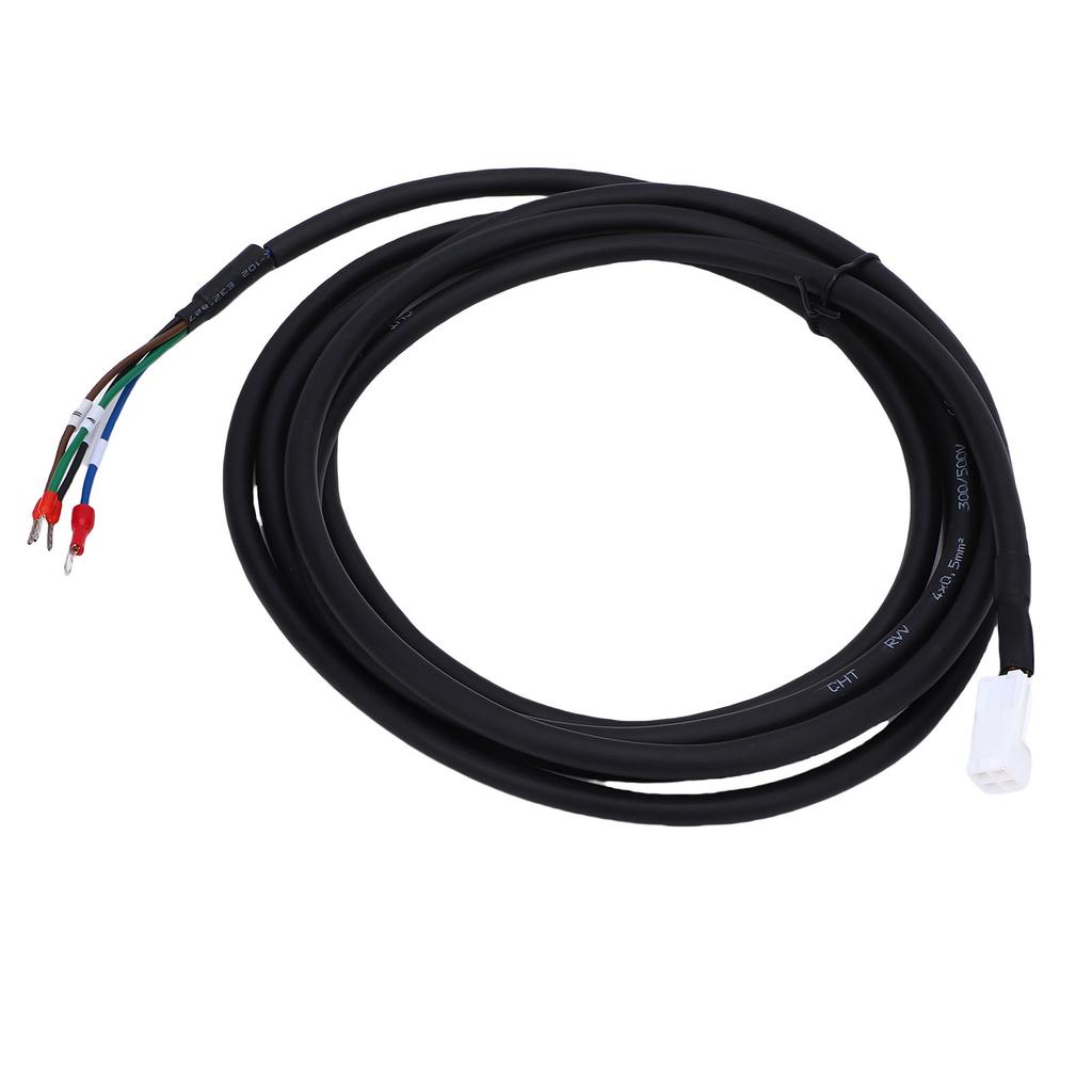 Servo Motor Low Power Power Cable Fit for A4 A5 A6 Flame Retardant Soft Easy Wiring 3.0m