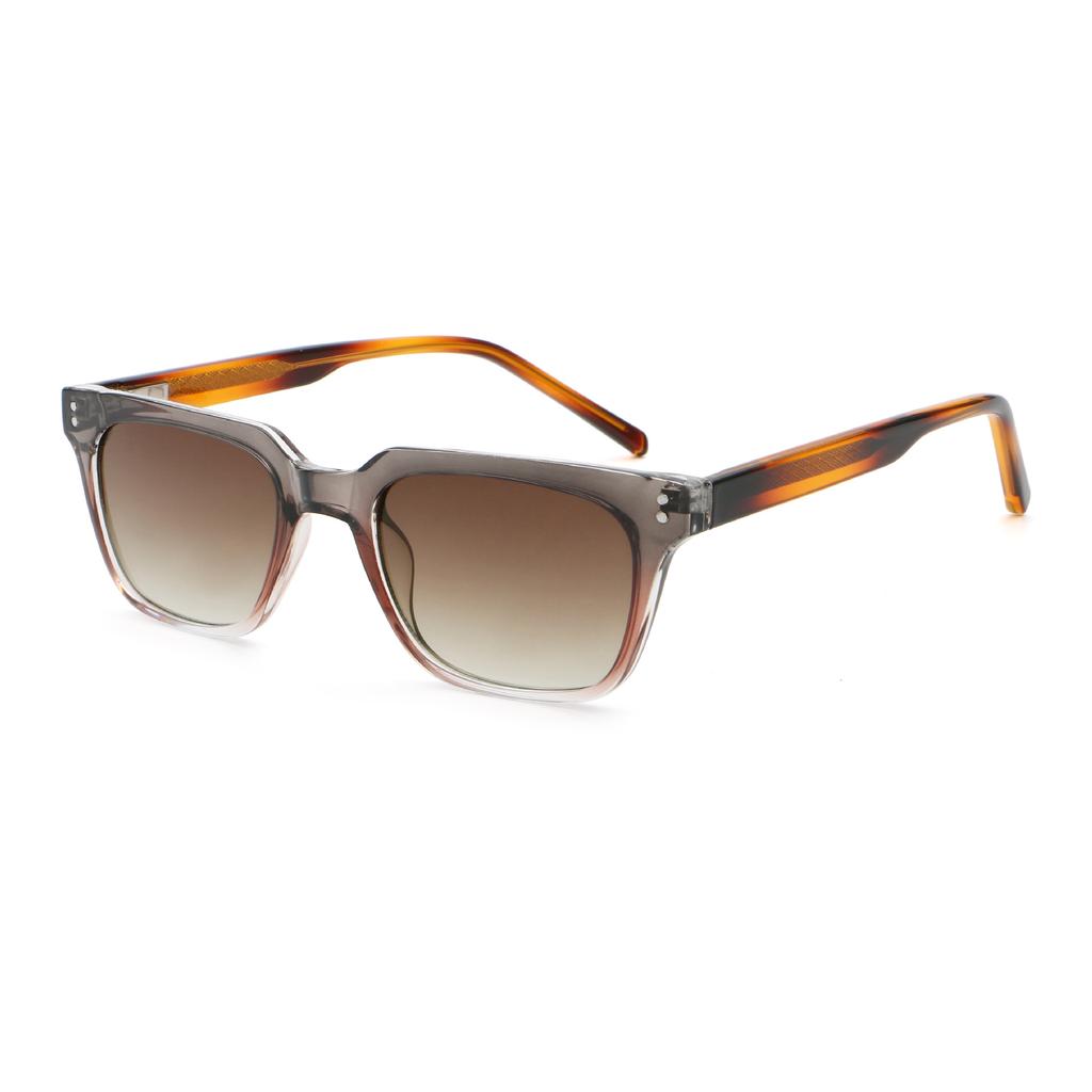 Sunglasses men's high-end sense new fashion plain makeup versatile European and American style show face small square sunglasses women