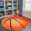 Weiche Runde Basketball Teppiche Kinder Teenager Zottelige Bettvorleger Basketball Liebhaber Dekor Spielzimmer Schlafzimmer Wohnzimmer Boden Runde Teppiche