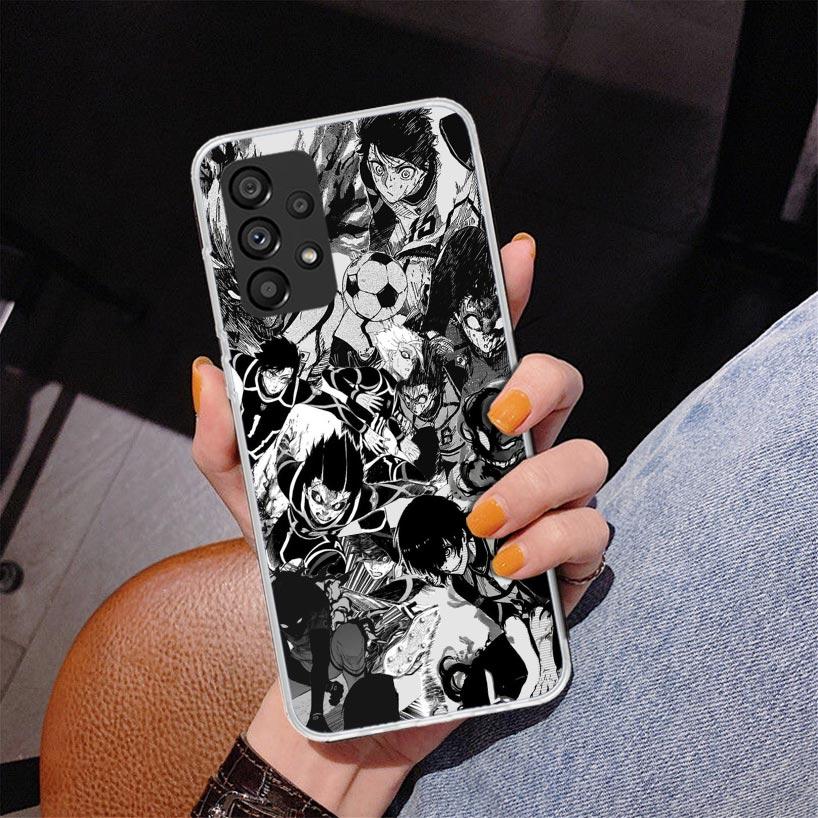Blue Lock Football Anime Phone Case For Samsung Galaxy A52 A32 A22 A12 A51 A31 A50S A30S A20S A10S Note 20 Ultra 10 Plus S10 A72