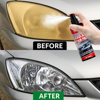 Professional Car Headlight Restorer - Removes Yellowing, Oxidation, and Haze - Lens Polishing and Grinding Material - Effectivel