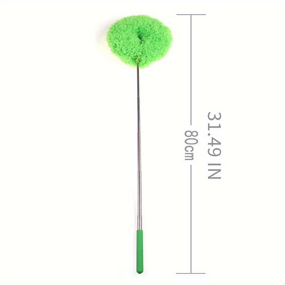 Long-Reach Microfiber Cleanning Duster Telescoping Pole&Ultre-Fine Fiber Head Efforless Dust Removal Perfect for Ceilings Furniture&Vehicles Clean