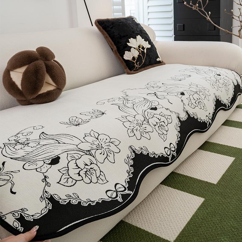 Special-Shaped Straight Row Irregular Sofa Cushion New Four-Season Universal Light Luxury Non-Slip Sofa Seat Cushion Sub-Cover Cloth Towel